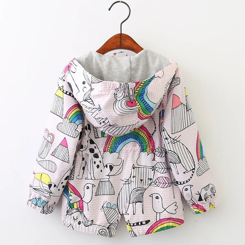 Menoea/детская одежда куртка весна-осень 2020 для девочек детская с капюшоном и