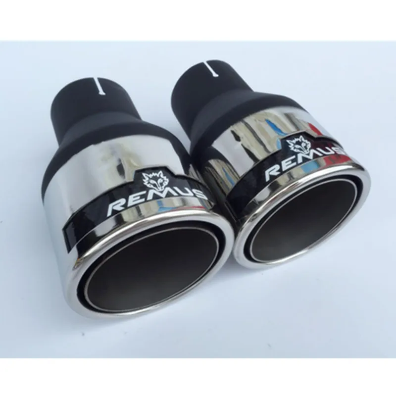1 шт. Универсальный 54 мм вход 76 выход 304 нержавеющая сталь Remus автомобильный