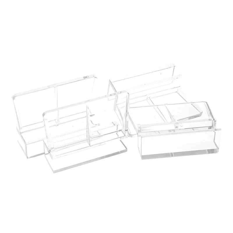 4 х Прозрачный аквариумный фиксированный акриловый зажим для крышки держатель 8