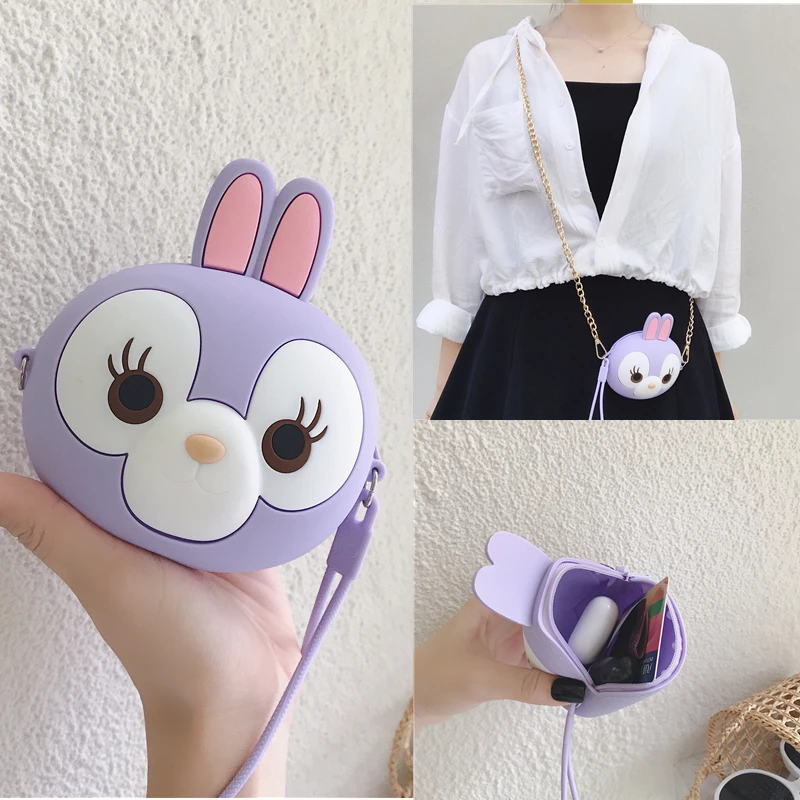Кошелек для монет Zootopia Kawaii Judy силиконовые косметички на плечо сумка хранения