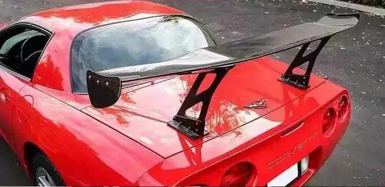 Высокое качество углеродного волокна задний багажник спойлер крыло подходит для