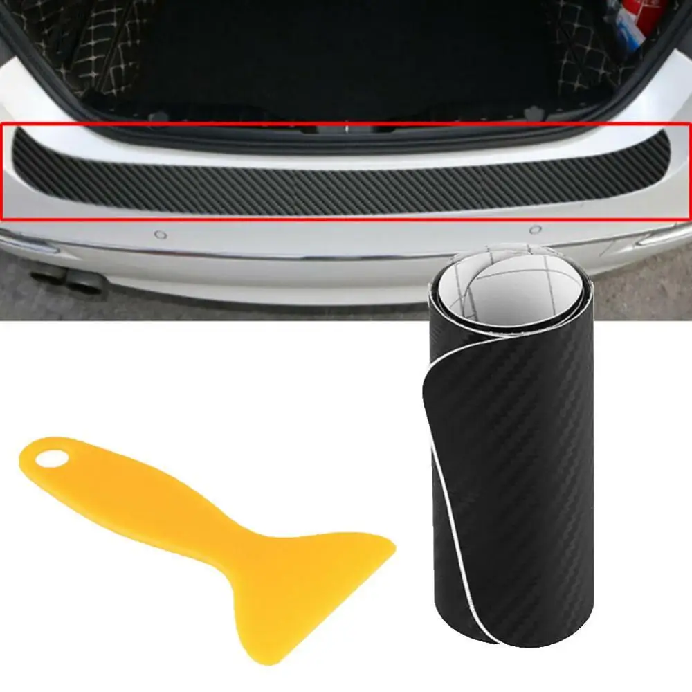 

Carbon Fiber Car Rear Bumper Protector Anti-Scratch Trim Sticker for Golf 6