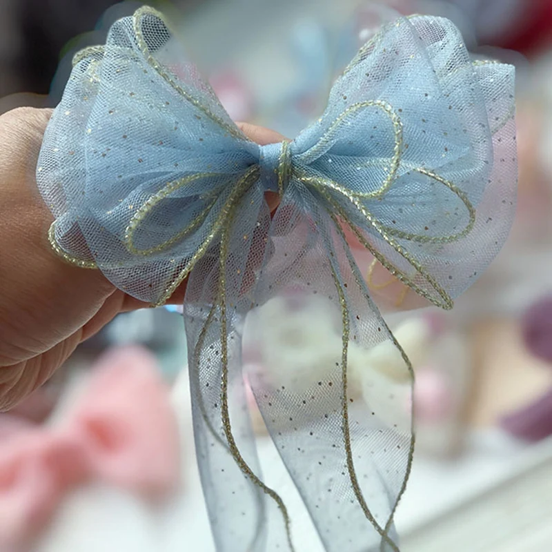 Лента из мягкой сетчатой ткани с золотыми краями 8 см х 20 м | Дом и сад