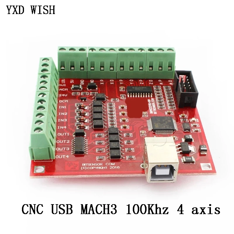 Breakout Board CNC USB MACH3 100Khz 4 axis interface Driver Motion Controller | Обустройство дома