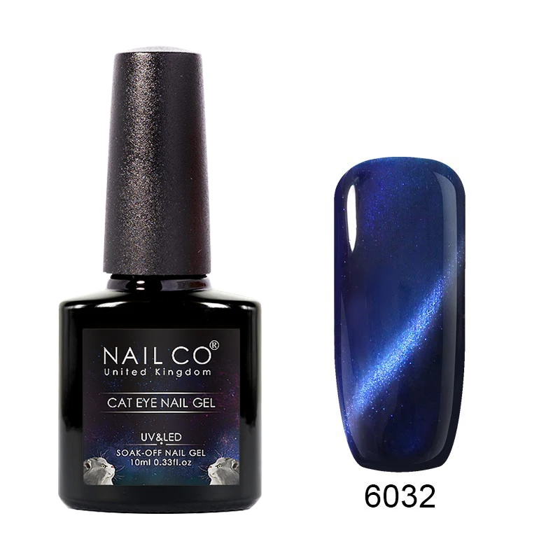 NAILCO Гель лак для ногтей кошачий глаз 10 мл Радужный цвет УФ светодиодный