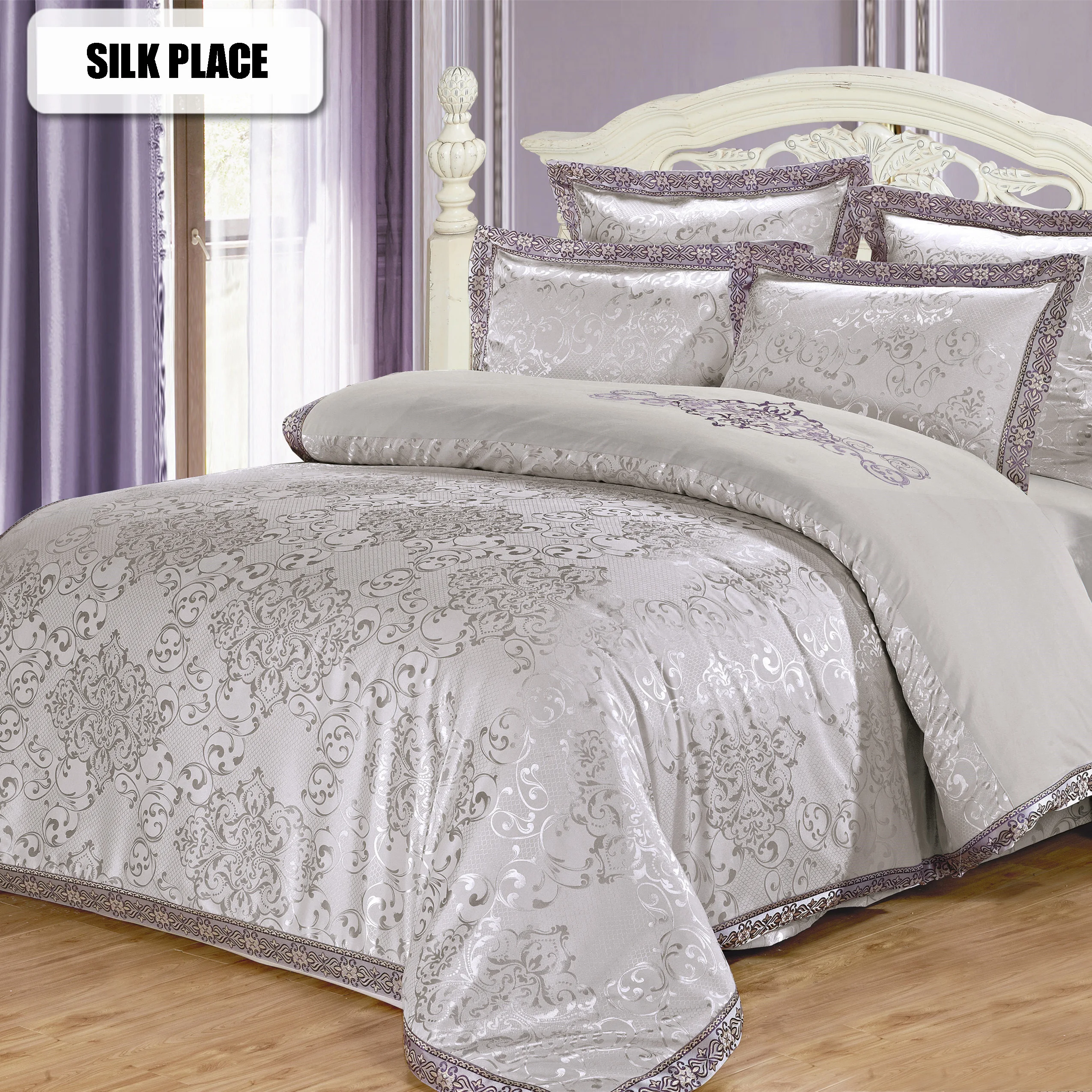 Шелк место 2021 Новый спальня домашний текстиль модные роскошные пододеяльник