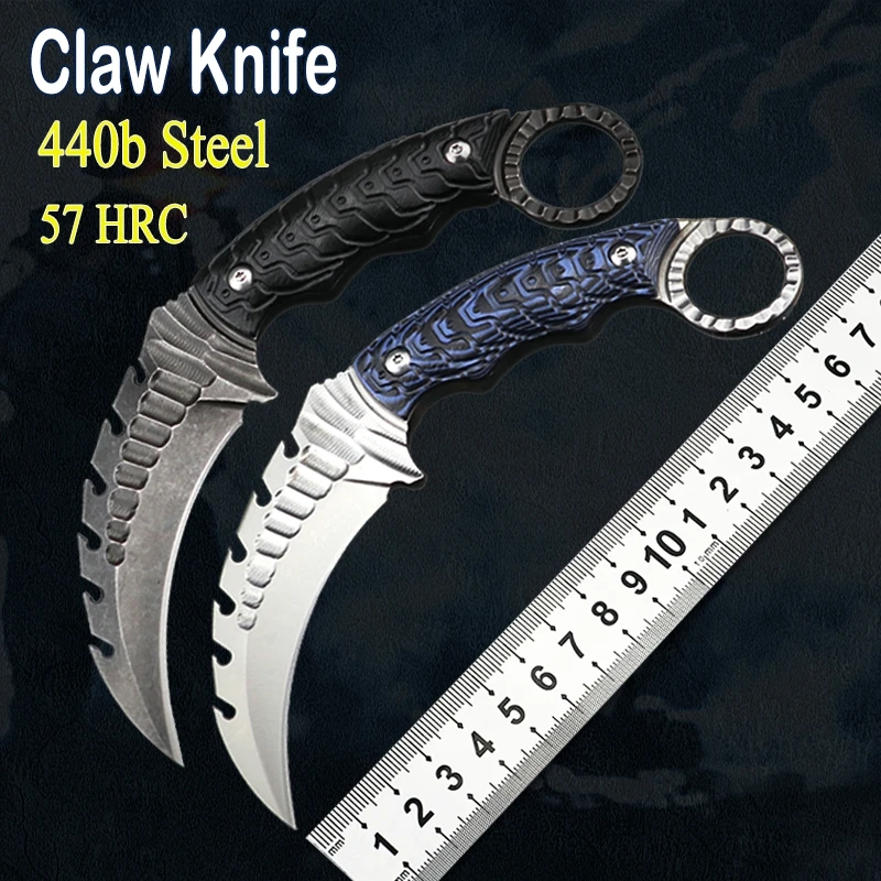 Карманный керамбит CS GO фиксированный многофункциональный нож для шеи острый