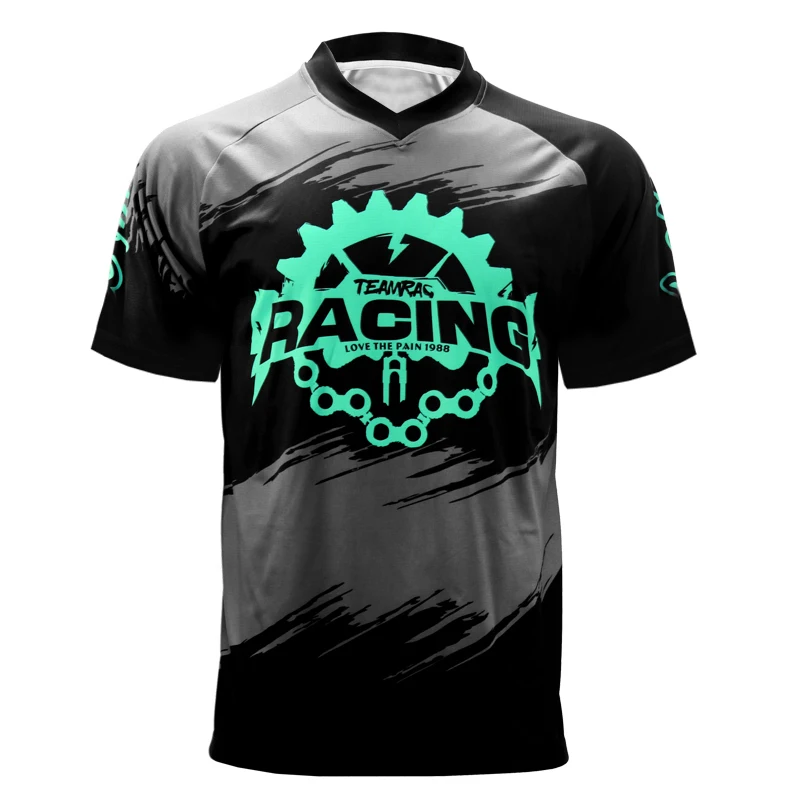 

Футболка MTB Gear с коротким рукавом для мужчин и женщин, рубашка для велоспорта, длинная рубашка для мотокросса, гонок по эндуро, DH MX, горнолыжн...