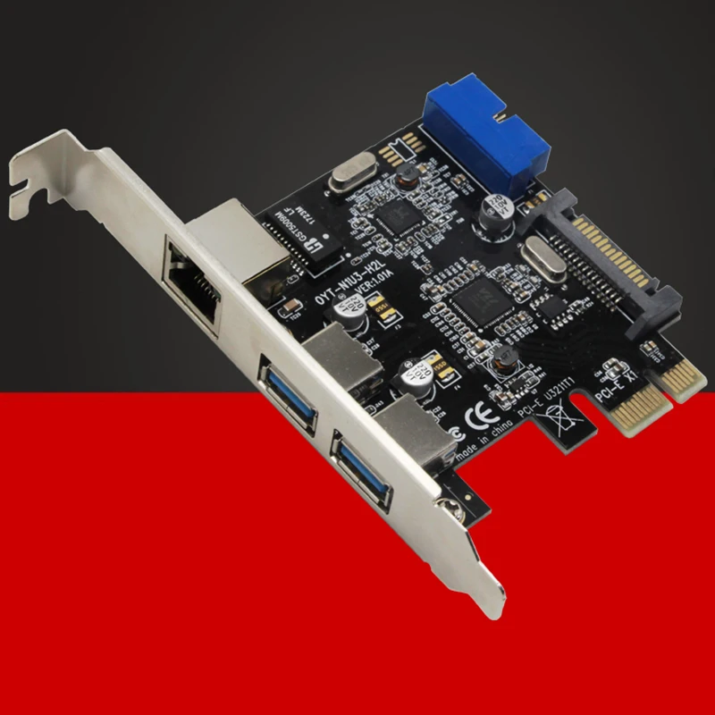 Адаптер Ethernet с 3 портами USB 0 Мбит/с PCI-E на RJ45 | Компьютеры и офис