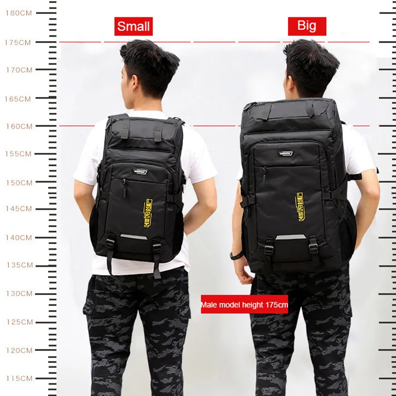 80l outdoor camping waterproof laptop backpack men large capacity hiking travel bag unisex mountaineering climbing backpacks man free global shipping