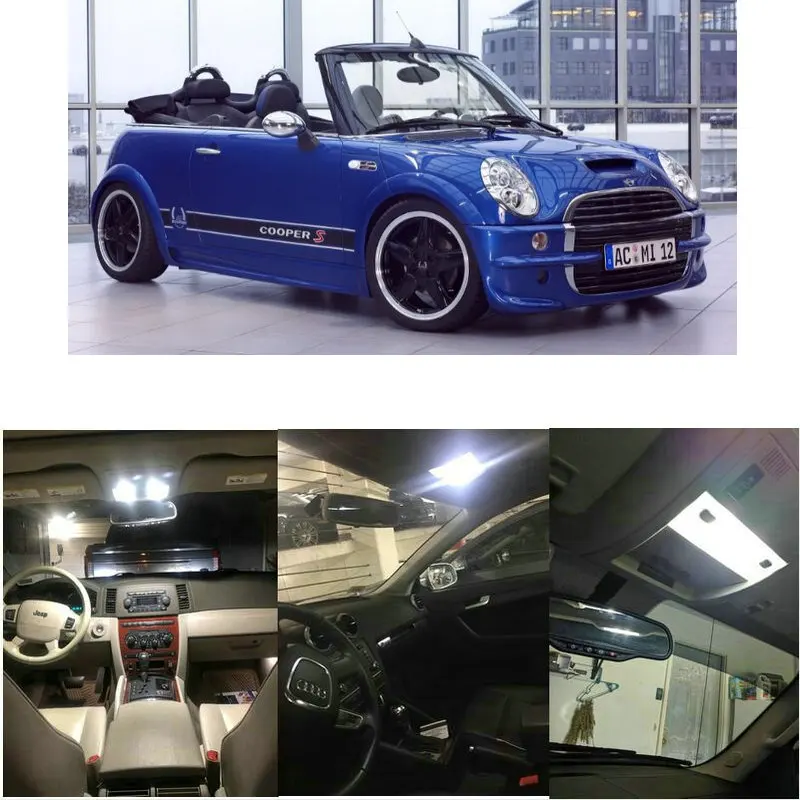 

Полный комплект светодиодной внутренней подсветки для мини-кабриолета R52 Mini R61 Paceman