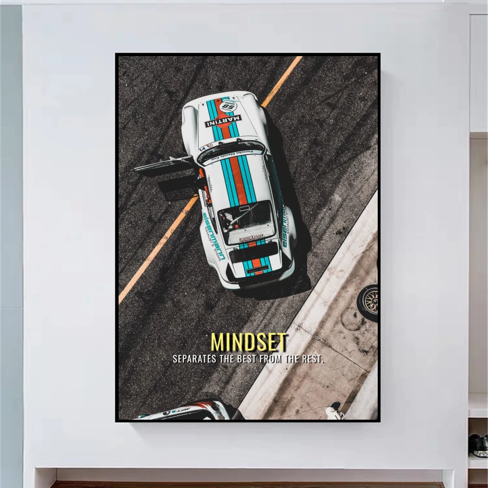 Porsche Mindset Лучшие спортивные гоночные автомобили Куадрос HD Печать Декоративные