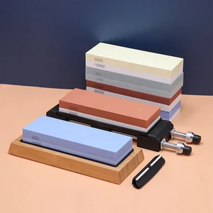 whetstone sharpening stone knife sharpener professional grinding kitchen tools accessories gadgets wet dual side girt honing set free global shipping