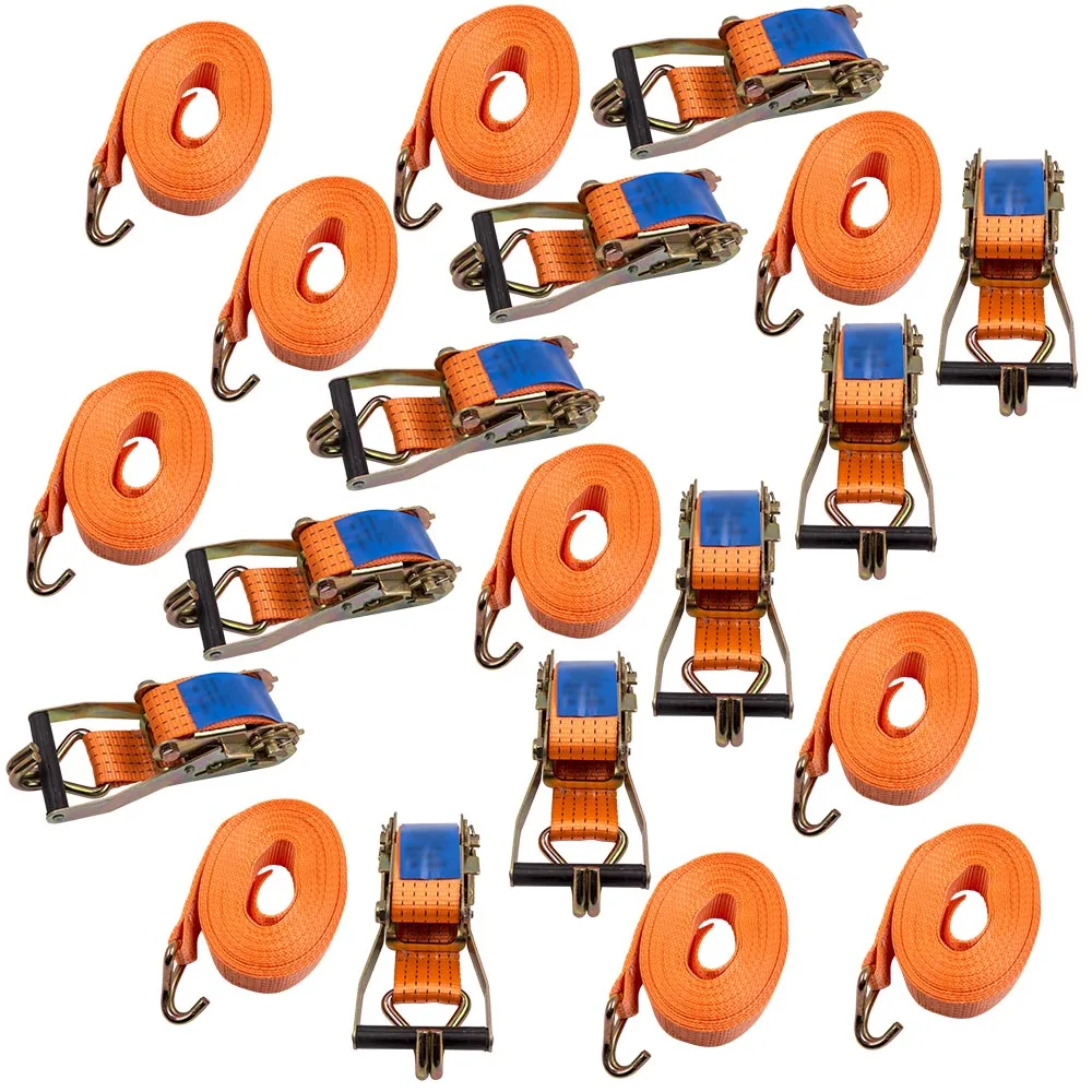 50 мм 5 тонн 10 метров Храповые ремни 5000 кг крепежный крючок x10 2500N м т | Автомобили и