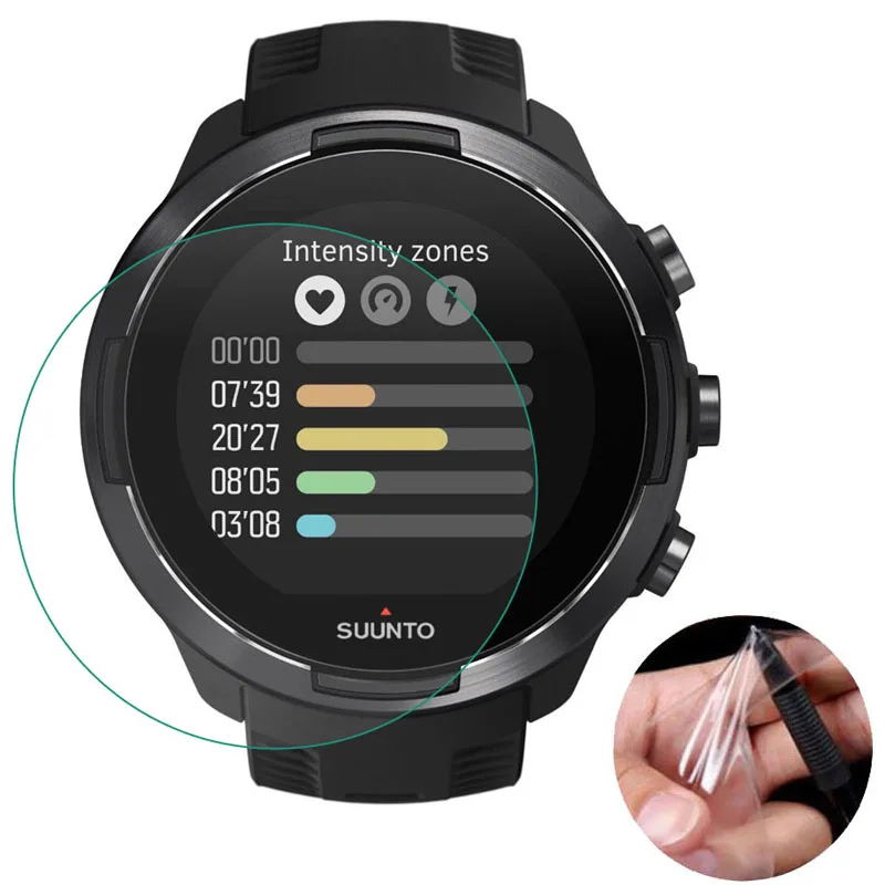 2 шт. мягкая защитная пленка из ТПУ для Suunto 9/5/D5/3 фитнес/АМБИТ 3/Траверс Альфа