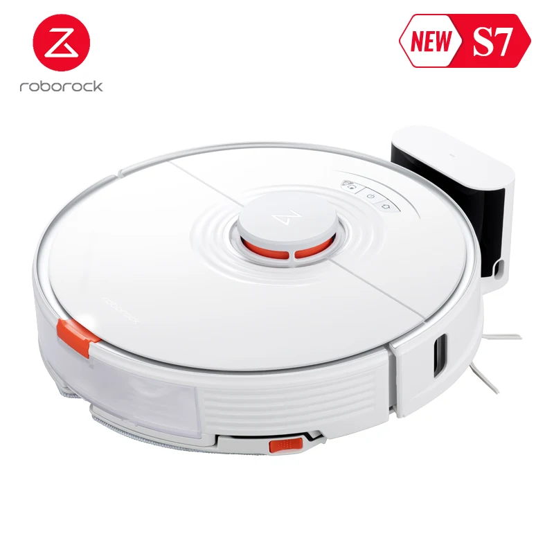 Новый робот-пылесос Roborock S7, звуковая уборка, подъем ковровой швабры, Электрический резервуар для воды, новая резиновая щетка, автоматическая зарядка - изображение