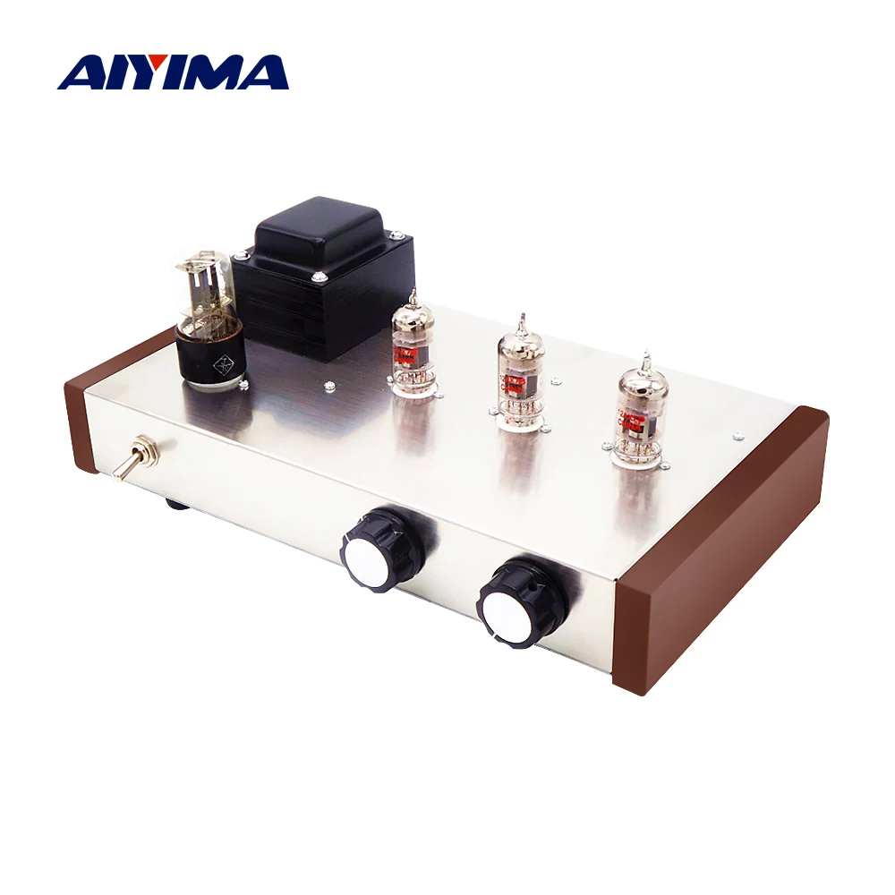 AIYIMA 6Z5P 12AX7B ламповый предусилитель усилитель HiFi вакуумный мощности домашний