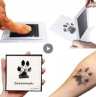 1 шт. для новорожденных Handprint след бескраскового штемпельная подушечка Наборы безопасные нетоксичные Handprint след набор для домашнего питомца собаки печать сувенир