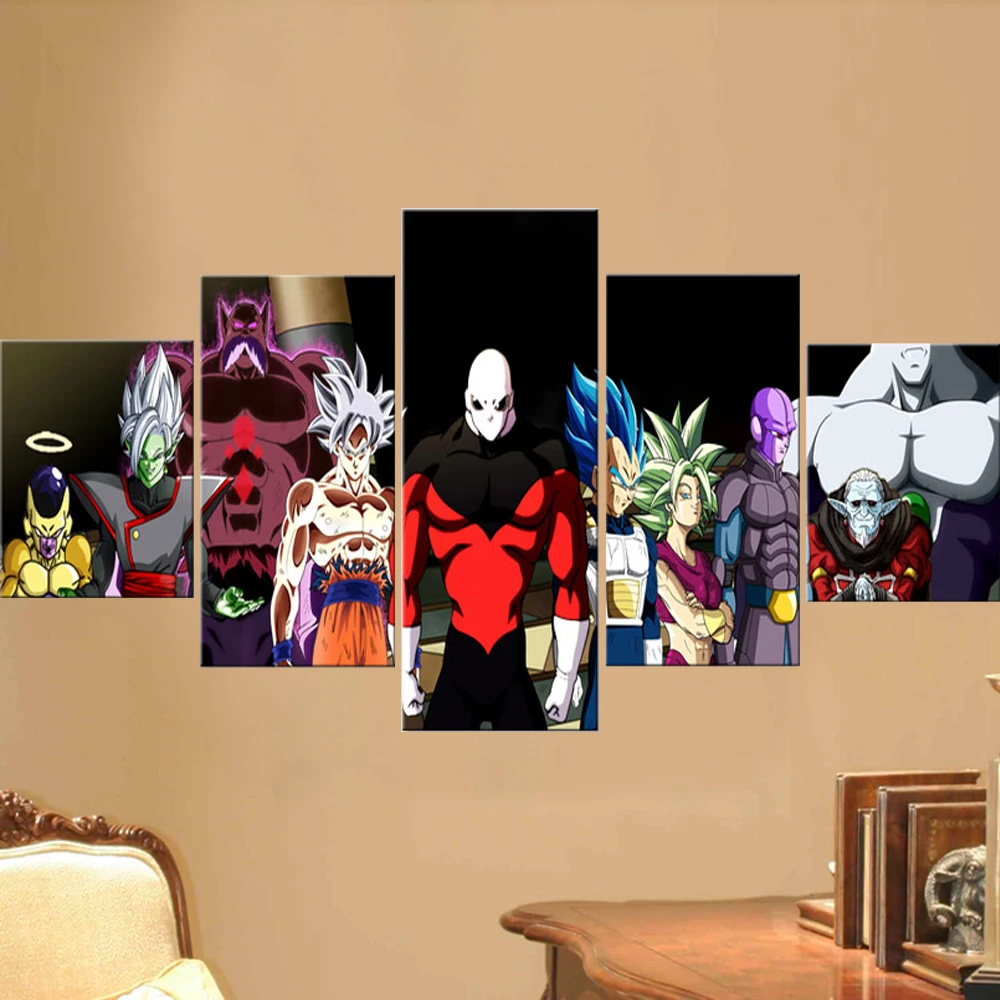 

5 Panel Canvas Art Wall Decor Japan Style Poster Modern Decorative Framework Bedroom Decoration Modular Print Picture