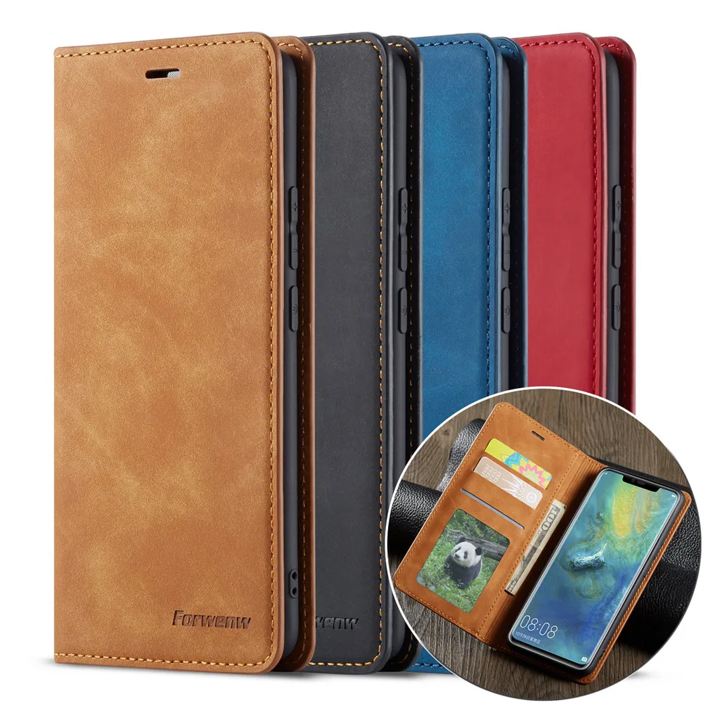 

Чехол-книжка для Huawei Mate 30, Mate 20 Pro, P40, P30 Lite, P20 Pro, P Smart Plus 2019, кожаный