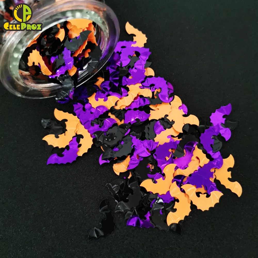 15 г Конфетти Для Хэллоуина счастливый Хэллоуин Тыква Человек паук и Бэтмен кошка