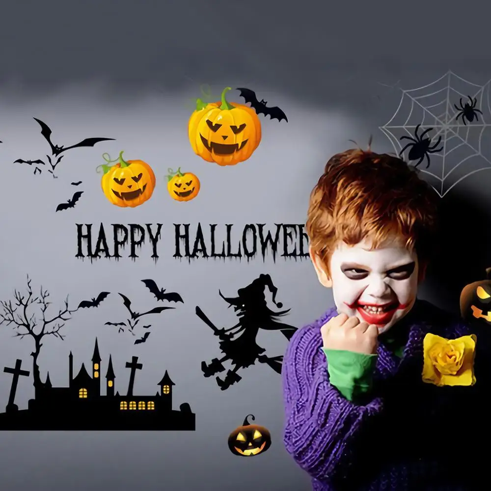 HUIRAN 2021 Хэллоуин Тыква Человек паук и Бэтмен вечерние декоративный свет для открытого напольного Suppplies