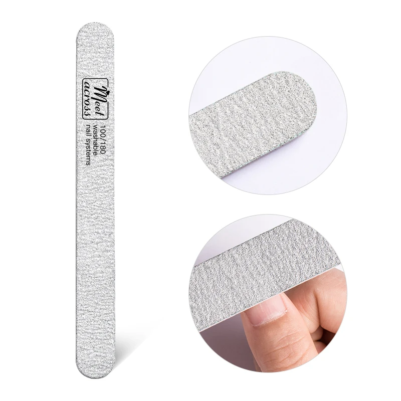 MEET ACROSS Nail File Double Side Sanding Buffer Block Lime Files For UV Gel Polish Manicure Tool | Красота и здоровье