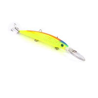 1ps minnow fishing lures deep isca artificial wobbler crankbait for fish lure hard fake bait pesca tackle hooks sea 14 5cm 12 7g