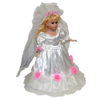 40cm cute and realistic humanoid dolls hot sale wedding dolls wedding gifts ceramic dolls bride dolls home decoration crafts kit
