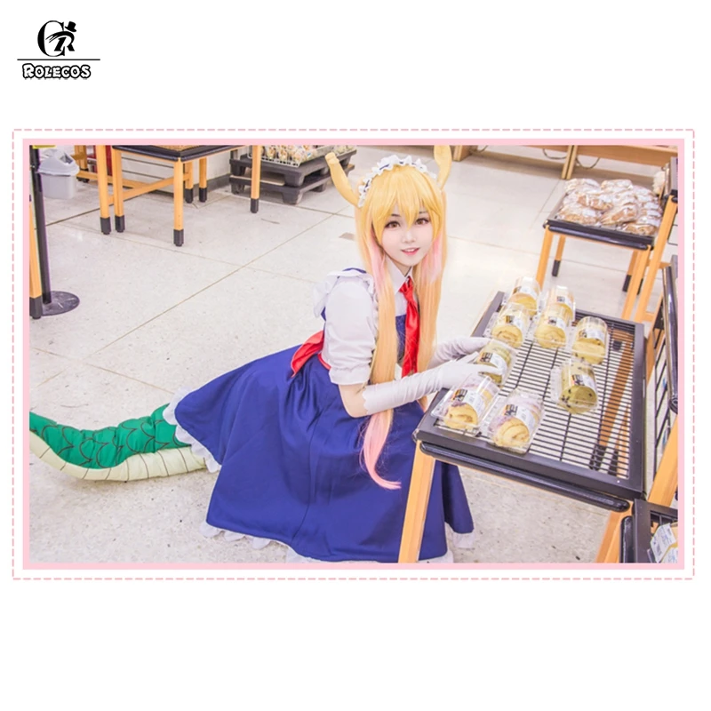 ROLECO японский аниме Kobayashi san Chi no Maid костюм дракона для косплея Tooru ролевых игр|cosplay