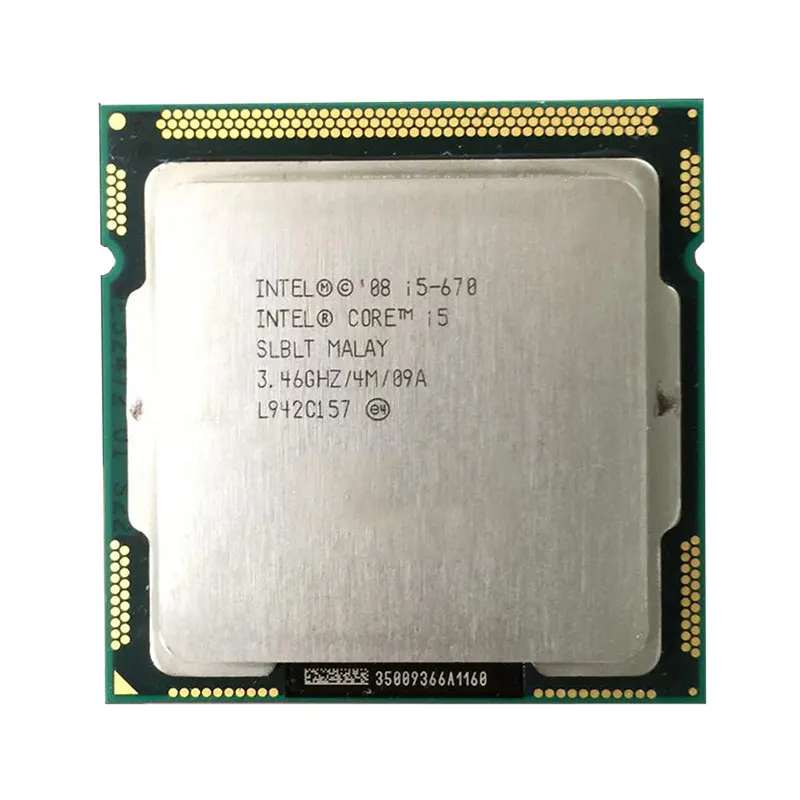 Процессор Intel Core I5-670 CPU 3 46G 4M 2 4 Thread LGA1156 | Компьютеры и офис