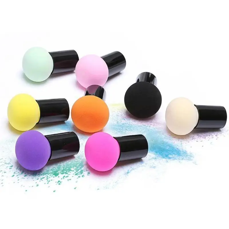 Спонж для макияжа с милой грибовидной головкой коробкой хранения губка основы