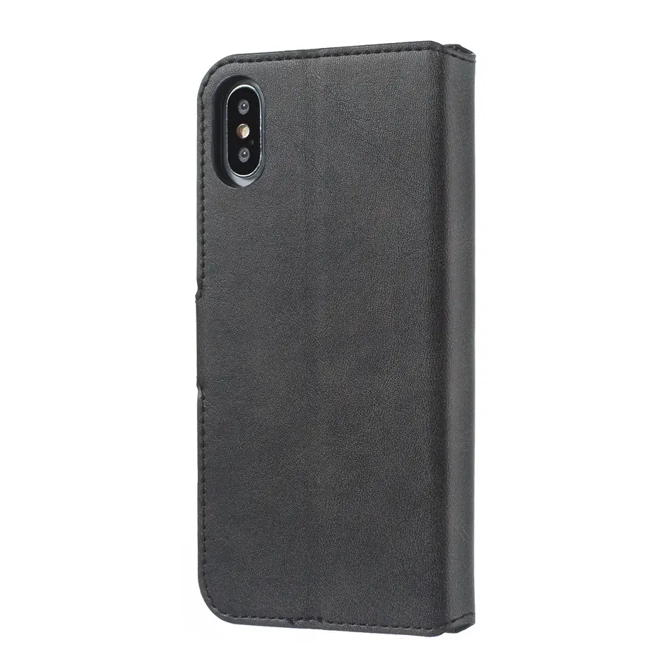 Чехол для телефона с отделением для карт для Apple iPhone X, XS, XR, 11 Pro, Max, 8, 7, 6, 6S Plus, 5, 5S, SE, кожаный чехол с откидной крышкой и подставкой для карт D09F