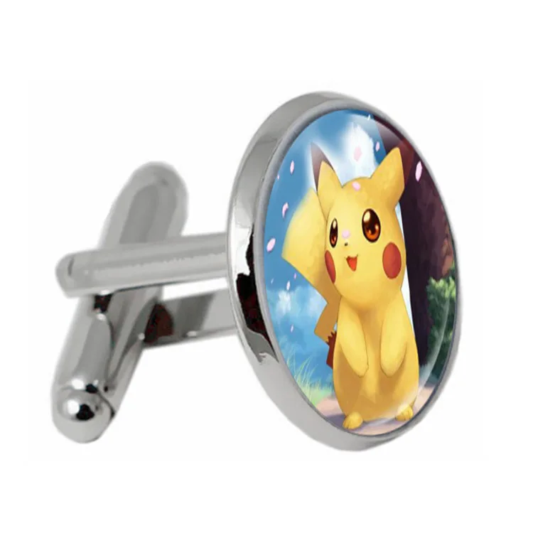 Милые запонки &quotПокемон&quot Пикачу эльфы мяч посеребренные аксессуары