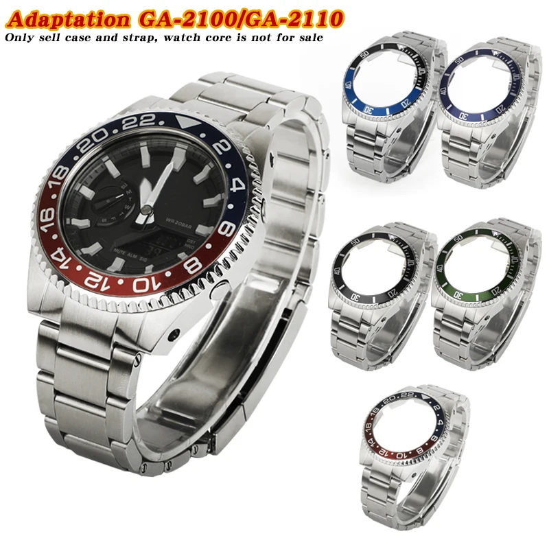 Modified GA2100/2100 case stainless steel case strap suitable for Casio G Shock GA-2100/2110 replacement parts wholesale