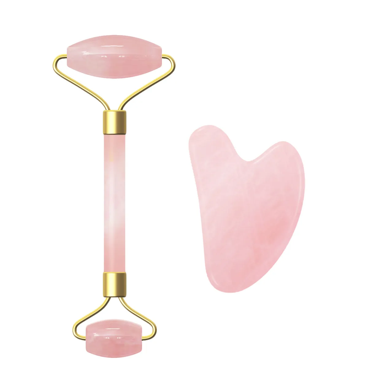 Дропшиппинг розовый КВАРЦЕВЫЙ массажный ролик гуашь скребок для Facical Massage 100%