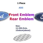 Задний значок на капот автомобиля, наклейка для логотипа Ford Focus Fiesta MK6 Ranger Explorer Kuga Smax Fusion Mondeo Mk4, передняя эмблема для транзита автомобиля