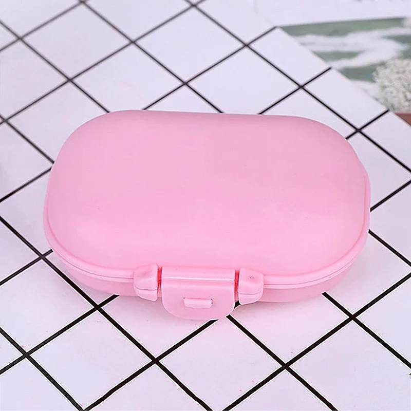 Medicine Box Mini Pill Cases Vitamin Pill Tablet Case Portable Travel Medical Box Pill Splitters Travel Accessories