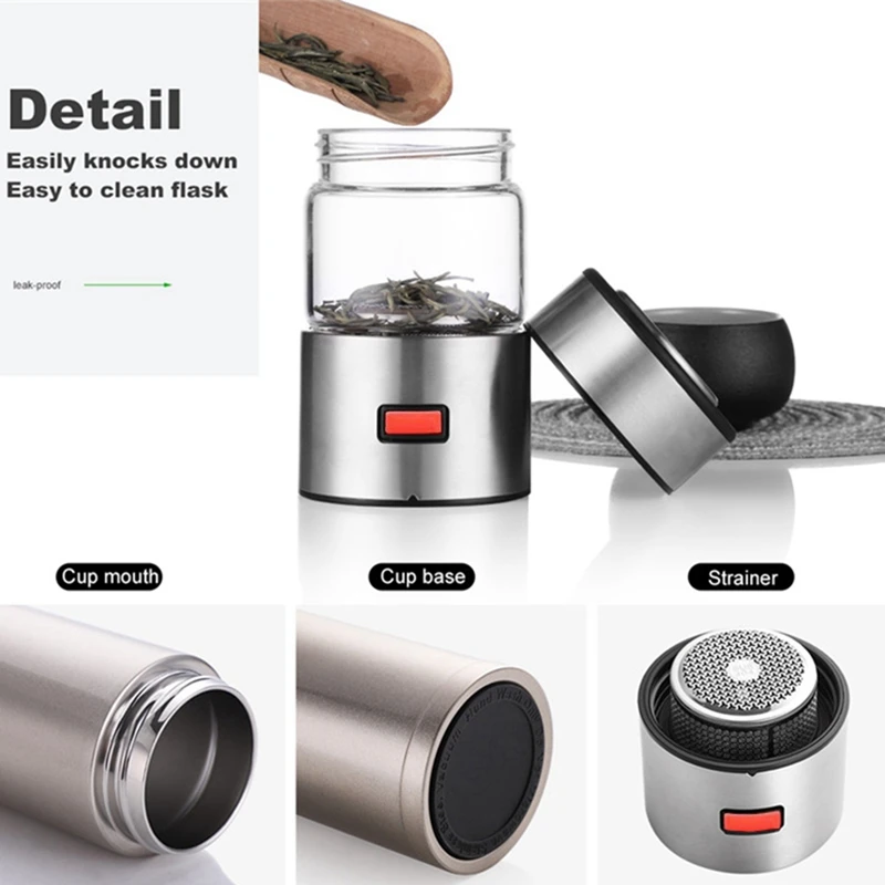 Горячая Распродажа 570 мл стеклянная бутылка для воды с ситечком чая