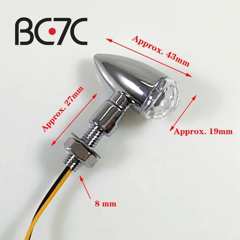Миниатюрный поворотный сигнал для мотоцикла светодиодсветодиодный поворотные