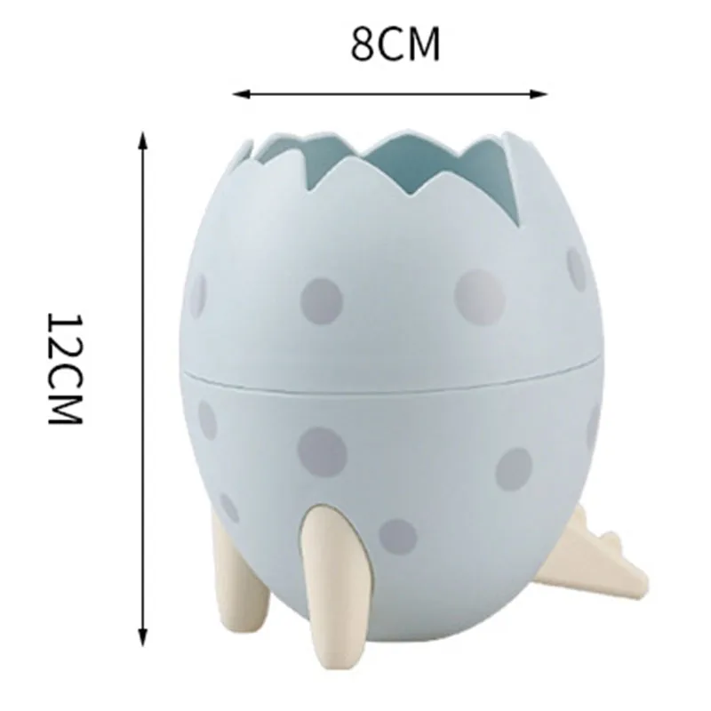 

Cute Dinosaur Egg Decoration Makeup Brush Storage Holder Pencil Organizer Storage Jewelry Cosmetic Box Desk Pen Holder