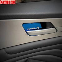 car styling interior door handle bowl cover case sticker for gwm haval hover f7 f7x 2019 2020 2021 stainless steel accessories