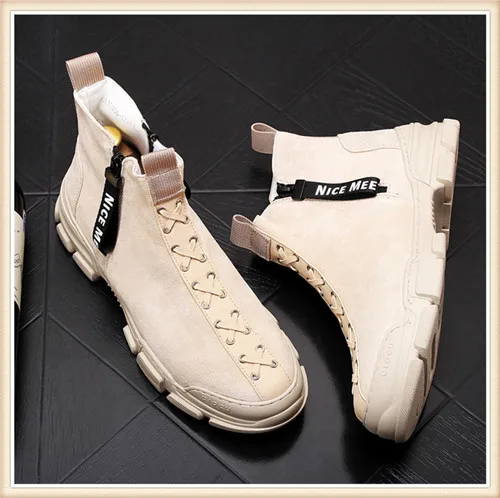 Cow Suede Upper Модная мужская обувь, дышащие мужские теннисные туфли, мужские желтые кроссовки хип-хопа 3#12/15E50 - Цвет: Cow Suede Upper