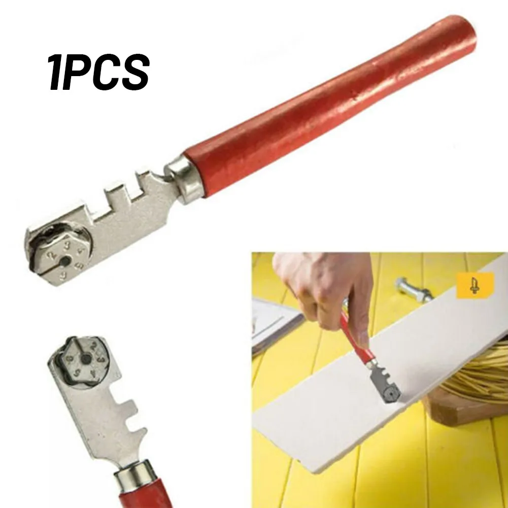 

Cutting Tool Glass Cutter Hand-held Multifunctional Six-wheel 130x20mm