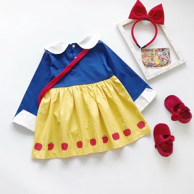 Модная детская одежда в Корейском стиле новинка осень 2019 платье принцессы с