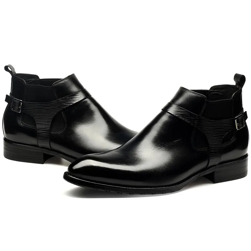 Новинка Лидер продаж Зимняя модная мужская обувь на низком каблуке без шнуровки