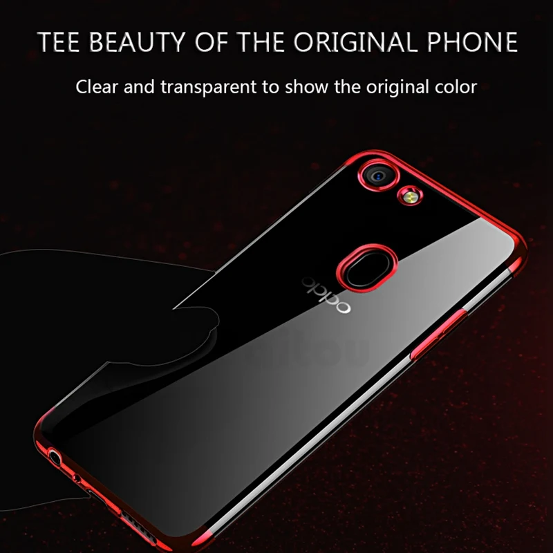 Роскошный чехол UPaitou с покрытием для OPPO F11 F9 Pro F7 F5 Youth F1 Plus F1S мягкий прозрачный из