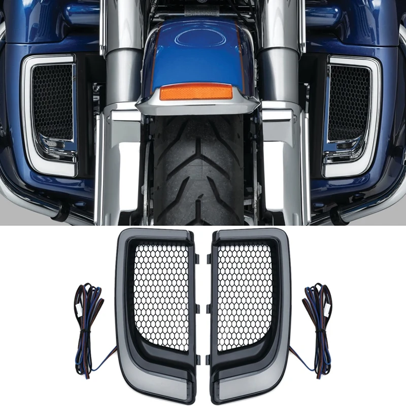 

Мотоцикл светодиодный обтекатель Нижняя гриль светильник для Harley Touring 14-19 Electra Road Glide Ультра FLHTK ультра ограниченной