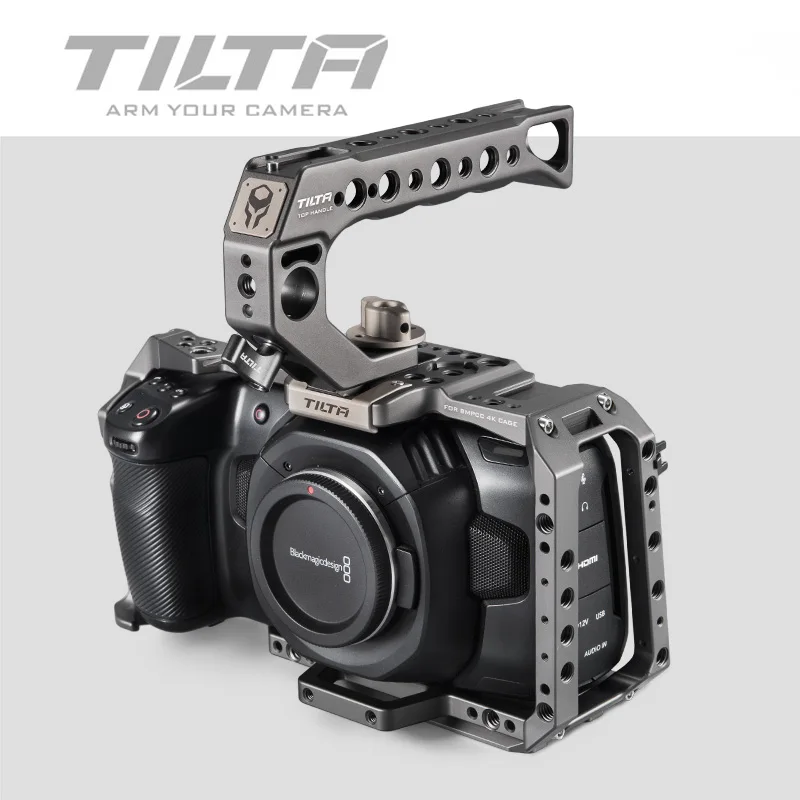 Tilta BMPCC 4K 6K камера с полной клеткой TA-T01-B тактический Fininshed серый SSD держатель для