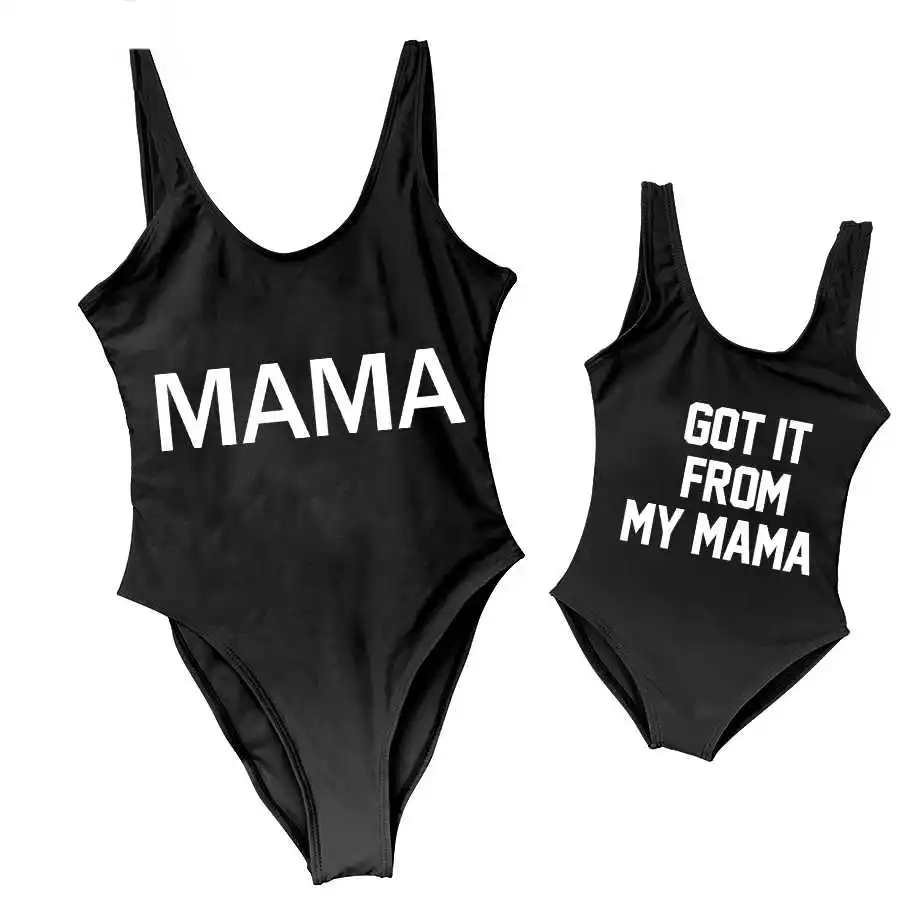 Одежда для мамы и дочки купальники 2021 лето женщин/для детей Бикини Танкини